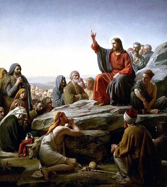 Carl Heinrich Bloch The Sermon on the Mount by Carl Heinrich Bloch Spain oil painting art